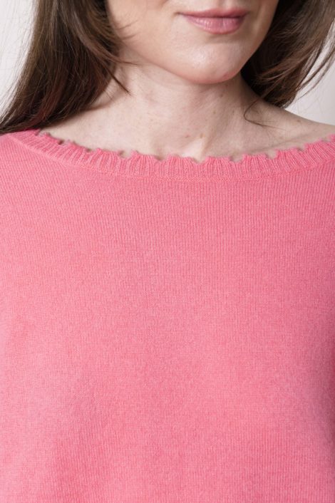 mela rose malabar kujten paris sweater pink malabar cachemire