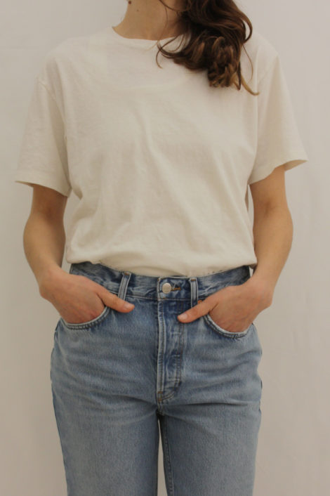 RE/DONE 90S EASY TEE VINTAGE WHITE